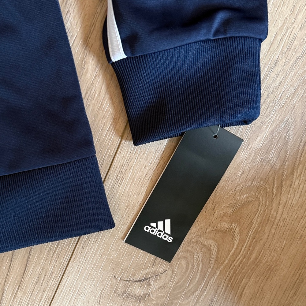adidas Navy Blue Kids full zip track jacket - Picture 6 of 7